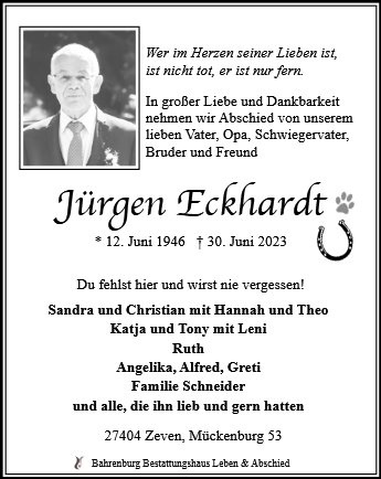 Erinnerungsbild für Jürgen Eckhardt